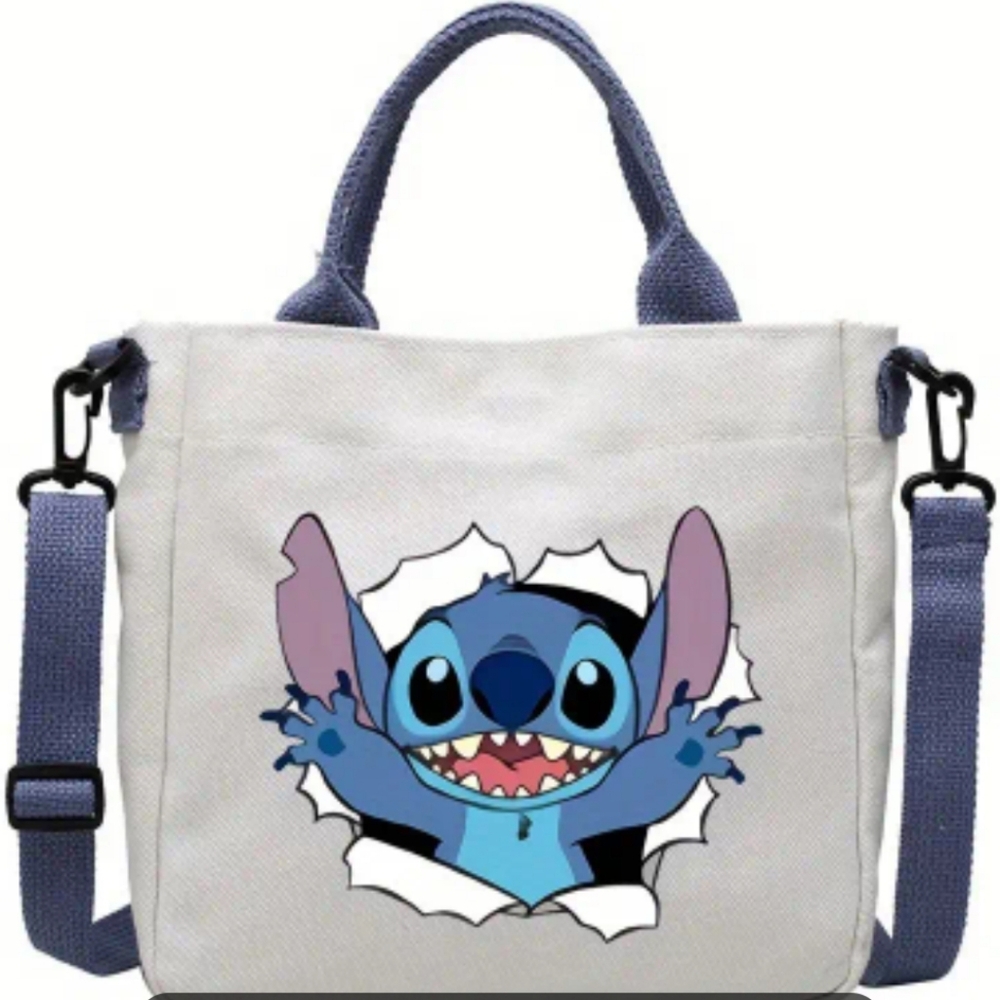 NEW Lilo & Stitch Themed Canvas Crossbody Bag